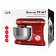 Κουζινομηχανή με inox κάδο μίξης 5L 1200W σε κόκκινο χρώμα LIFE Sous Chef Desire Red