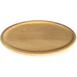 Ξύλινο πιάτο-σουπλά βαθύ σχήματος οβάλ διαμέτρου 40cm