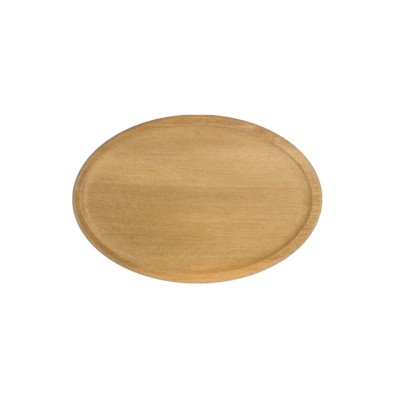Ξύλινο πιάτο-σουπλά βαθύ σχήματος οβάλ διαμέτρου 25cm