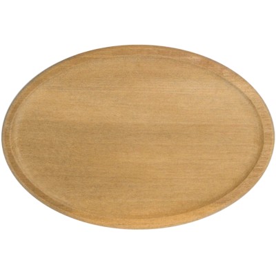Ξύλινο πιάτο-σουπλά βαθύ σχήματος οβάλ διαμέτρου 40cm