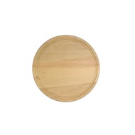 Ξύλινο πιάτο με λούκι διαμέτρου Φ20cm Ελληνικής κατασκευής