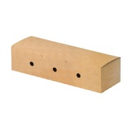 Χάρτινη θήκη για Hot-Dog με καπάκι χρώμα Kraft 230x73x54,5mm Ιταλίας Χάρτινη θήκη για Hot-Dog με καπάκι χρώμα Kraft 230x73x54,5mm Ιταλίας