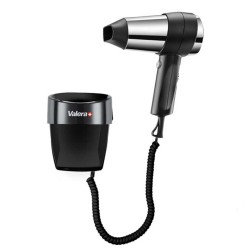 Μαύρο σεσουάρ μαλλιών 1200W ξενοδοχειακού τύπου με ενσωματωμένη επιτοίχια βάση για εξοικονόμηση χώρου VALERA