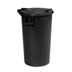 Κάδος πλαστικός μαύρος με ενσωματωμένο καπάκι χωρητικότητας 60lit Ιταλίας Ø40x60cm Κάδος πλαστικός μαύρος με ενσωματωμένο καπάκι χωρητικότητας 60lit Ιταλίας Ø40x60cm