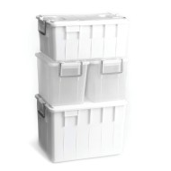 Δοχείο με καπάκι διάφανο χωρητικότητας 60L 58x38x38hcm Δοχείο με καπάκι διάφανο χωρητικότητας 60L 58x38x38hcm