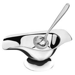 Σαλτσιέρα INOX χωρίς κουτάλι διαστάσεων 17x9cm