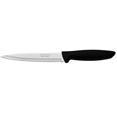 Μαχαίρι τεμαχισμού με ίσια λάμα μήκους 15cm και μαύρη λαβή TRAMONTINA