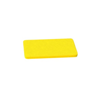 Πλάκα κοπής πολυπροπυλένιου 45x30x1,2hcm με σήμα καταλληλότητας τροφίμων σε κίτρινο χρώμα