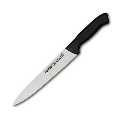 Μαχαίρι με ίσια λάμα μήκους 18cm και μαύρη λαβή κατάλληλο για τεμαχισμό PIRGE