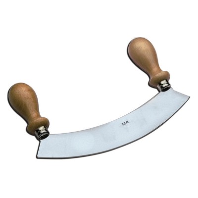 Ανοξείδωτο μαχαίρι μπουγάτσας μήκους 14,5cm με δύο ξύλινες λαβές