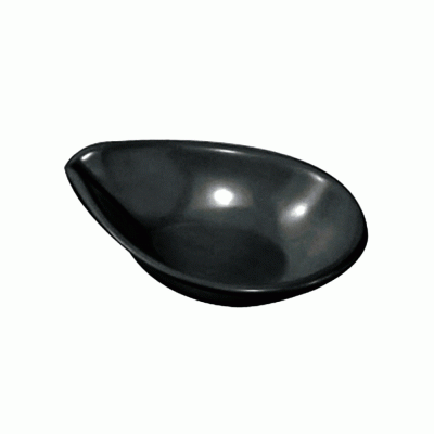 Μπολ μελαμίνης σε μαύρο χρώμα διαστάσεων 10x7x2,4hcm