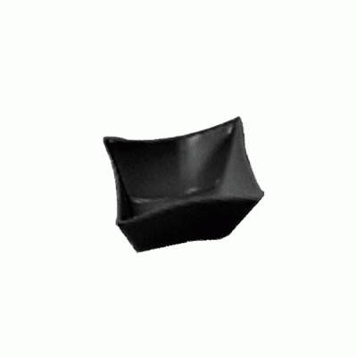 Μπολ μελαμίνης σε μαύρο χρώμα διαστάσεων 8x8x3,3hcm