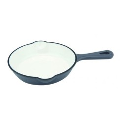 Τηγάνι μαντεμένιο με χερούλι και εσωτερική επίστρωση εμαγιέ 16cm σε γκρι χρώμα Τηγάνι μαντεμένιο με χερούλι και εσωτερική επίστρωση εμαγιέ 16cm σε γκρι χρώμα