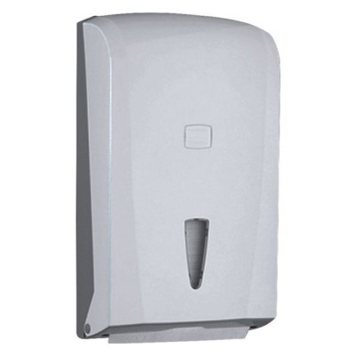 Συσκευή wc χαρτιού υγείας φύλλο - φύλλο λευκή πλαστική 14x12x23hcm