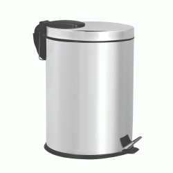 Κάδος πεντάλ ΙΝΟΧ γυαλιστερός χωρητικότητας 5 lit με εσωτερικό πλαστικό κάδο Ø21x28hcm Κάδος πεντάλ ΙΝΟΧ γυαλιστερός χωρητικότητας 5 lit με εσωτερικό πλαστικό κάδο Ø21x28hcm