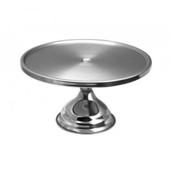 Τουρτιέρα με πόδι ΙΝΟΧ διαστάσεων Ø32x17hcm Τουρτιέρα με πόδι ΙΝΟΧ διαστάσεων Ø32x17hcm