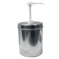 Δοχείο ΙΝΟΧ διαστάσεων Ø15x19hcm με υποδοχή για διανεμητή χωρητικότητας 2,8lit