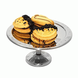 Σταντ ΙΝΟΧ για σερβίρισμα μπισκότων διαστάσεων Ø15x7hcm
