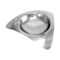 Σταχτοδοχείο ΙΝΟΧ γυαλιστερό στοιβαζόμενο σε σχήμα τρίγωνο 16x16x2.6hcm Σταχτοδοχείο ΙΝΟΧ γυαλιστερό στοιβαζόμενο σε σχήμα τρίγωνο 16x16x2.6hcm