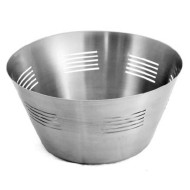 Ψωμιέρα ΙΝΟΧ ματ με διάμετρο Ø22x11hcm