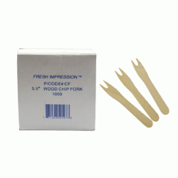 Πιρουνάκι για σνακ ξύλινο 8,5cm σε συσκευασία 1000τεμ