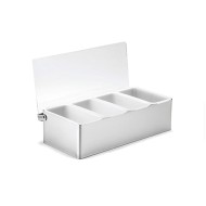 Σετ μπαρ ΙΝΟΧ 4 θέσεων διαστάσεων 30x14x9hcm