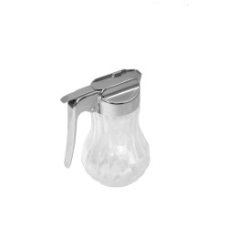 Μελιέρα γυάλινη με καπάκι χρωμίου χωρητικότητας 250gr Μελιέρα γυάλινη με καπάκι χρωμίου χωρητικότητας 250gr