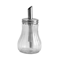Ζαχαριέρα γυάλινη με καπάκι χρωμίου και δοσομετρητή 250gr Ζαχαριέρα γυάλινη με καπάκι χρωμίου και δοσομετρητή 250gr