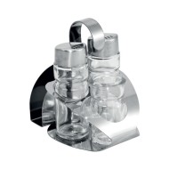 Αλατοπίπερο σετ ΙΝΟΧ 4 θέσεων με χαρτοπετσετοθήκη και θήκη για οδοντογλυφίδες Αλατοπίπερο σετ ΙΝΟΧ 4 θέσεων με χαρτοπετσετοθήκη και θήκη για οδοντογλυφίδες