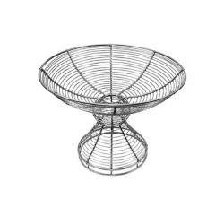 Τουρτιέρα - φρουτιέρα ΙΝΟΧ με πόδι διαστάσεων Ø38cm Τουρτιέρα - φρουτιέρα ΙΝΟΧ με πόδι διαστάσεων Ø38cm