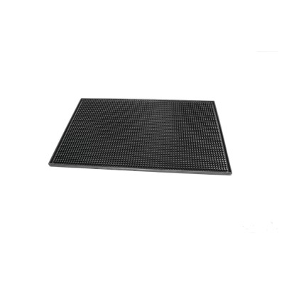 Μπαρ ματ καουτσούκ ορθογώνιο μαύρο διαστάσεων 45x30x1,5cm