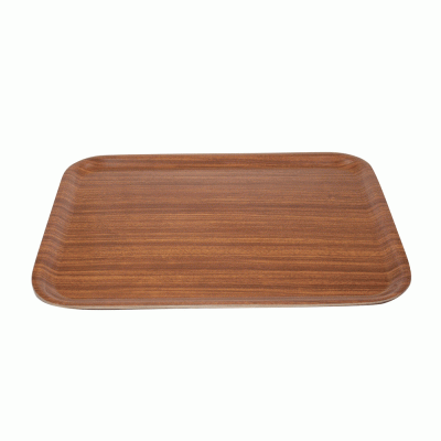 Δίσκος σερβιρίσματος ξύλινος ορθογώνιος αντιολισθητικός 36x28x1,5hcm