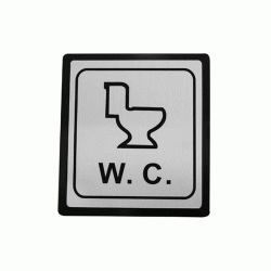 Πινακίδα τοίχου με ένδειξη «WC » διαστάσεων 11x12cm Πινακίδα τοίχου με ένδειξη «WC » διαστάσεων 11x12cm