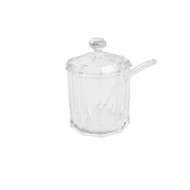 Δοχείο ακρυλικό πολυγωνικό με κουταλάκι Δοχείο ακρυλικό πολυγωνικό με κουταλάκι