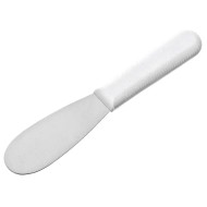 Σπάτουλα ίσια με λευκή πλαστική λαβή διαστάσεων 3,5x9,5cm