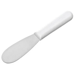 Σπάτουλα ίσια με λευκή πλαστική λαβή διαστάσεων 3,5x9,5cm