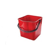 Κουβάς χωρητικότητας 5lit κόκκινος με διαστάσεις 23x18x24hcm