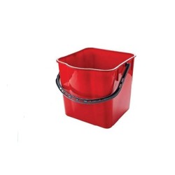 Κουβάς χωρητικότητας 5lit κόκκινος με διαστάσεις 23x18x24hcm