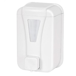 Συσκευή κρεμοσάπουνου λευκή 500ml διαστάσεων 10x9x16hcm