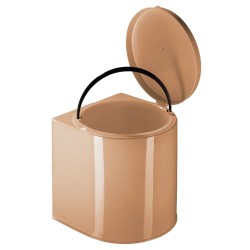 Κάδος ντουλαπιών πλαστικός σε μπεζ χρώμα 12lit διαστάσεων 28x28x30cm