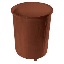 Κάδος πλαστικός σε καφέ χρώμα χωρίς καπάκι διαστάσεων Ø27x29cm Ιταλίας Κάδος πλαστικός σε καφέ χρώμα χωρίς καπάκι διαστάσεων Ø27x29cm Ιταλίας