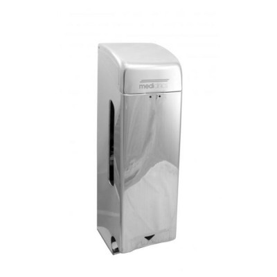 Συσκευή WC Ιnox γυαλιστερή 3 ρολλών 11,5x12x38hcm