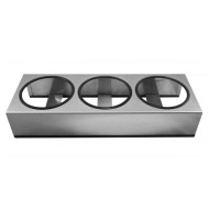 Βάση ΙΝΟΧ τριπλή διαστάσεων 54x19x10hcm κατάλληλη να δεχθεί τα δοχεία D-23-13-053 Βάση ΙΝΟΧ τριπλή διαστάσεων 54x19x10hcm κατάλληλη να δεχθεί τα δοχεία D-23-13-053