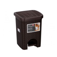 Κάδος πεντάλ σε καφέ χρώμα χωρητικότητας 6lit 21x21x28hcm Ιταλίας Κάδος πεντάλ σε καφέ χρώμα χωρητικότητας 6lit 21x21x28hcm Ιταλίας