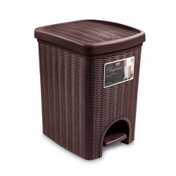 Κάδος με πεντάλ 31x27,5x39hcm σε καφέ χρώμα χωρητικότητας 20lit Ιταλίας