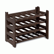 Ράφι στοιβαζόμενο για φιάλες κρασιού σε καφέ χρώμα 68x32x12hcm ΙΤΑΛΙΑΣ (1 ράφι) Ράφι στοιβαζόμενο για φιάλες κρασιού σε καφέ χρώμα 68x32x12hcm ΙΤΑΛΙΑΣ (1 ράφι)