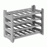 Ράφι για φιάλες κρασιού στοιβαζόμενο γκρι διαστάσεων 68x32x12hcm ΙΤΑΛΙΑΣ Ράφι για φιάλες κρασιού στοιβαζόμενο γκρι διαστάσεων 68x32x12hcm ΙΤΑΛΙΑΣ