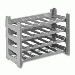 Ράφι για φιάλες κρασιού στοιβαζόμενο γκρι διαστάσεων 68x32x12hcm ΙΤΑΛΙΑΣ Ράφι για φιάλες κρασιού στοιβαζόμενο γκρι διαστάσεων 68x32x12hcm ΙΤΑΛΙΑΣ