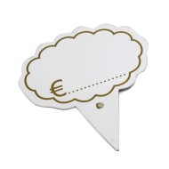 Ετικέτα τιμών ιδανική για ζαχαροπλαστείο σε λευκό χρώμα διαστάσεων 5,5x7cm Ετικέτα τιμών ιδανική για ζαχαροπλαστείο σε λευκό χρώμα διαστάσεων 5,5x7cm