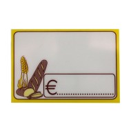 Ετικέτα τιμών αρτοποιείου με σταντ στήριξης διαστάσεων 9,5x6,5cm Ετικέτα τιμών αρτοποιείου με σταντ στήριξης διαστάσεων 9,5x6,5cm